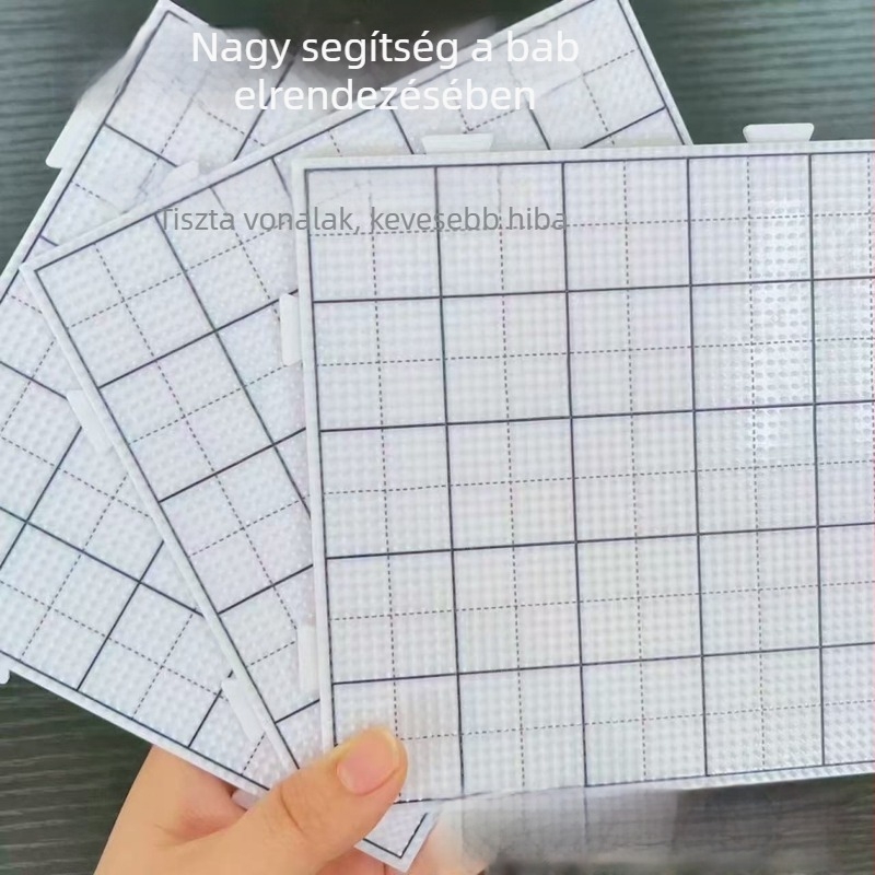 Műanyag gyöngyös puzzle tábla; magas hőmérsékletnek ellenálló, tartós és deformálódásmentes; 14 éves kortól; nehézség: kezdő