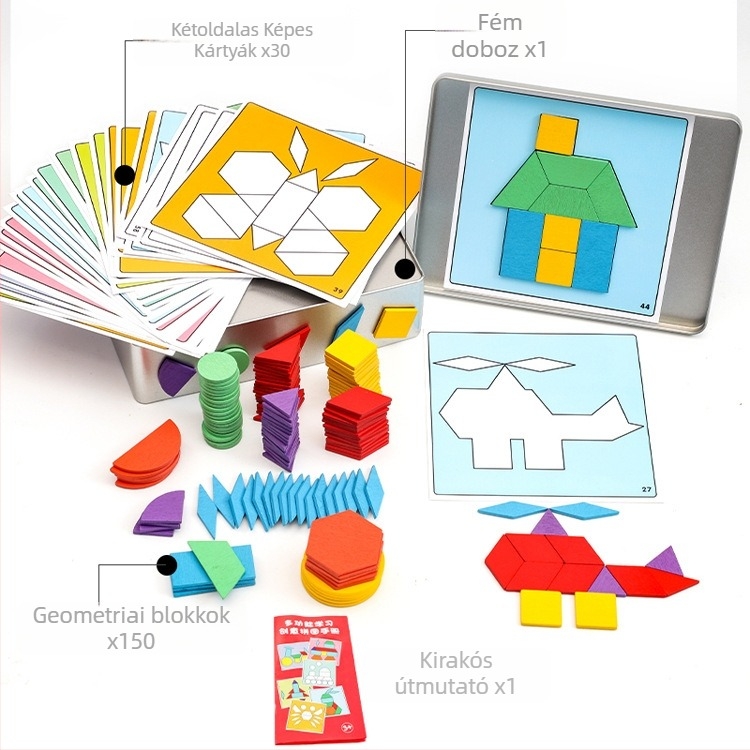Fából készült 3D-s puzzle gyerekeknek, 4–6 évesek, testreszabható feldolgozás kérésre