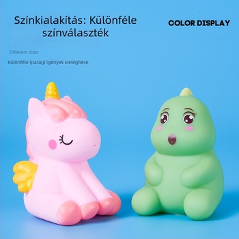 Vinil egyszarvú fürdőjáték babáknak, nyomható és sípoló vízijáték 0–3 éveseknek