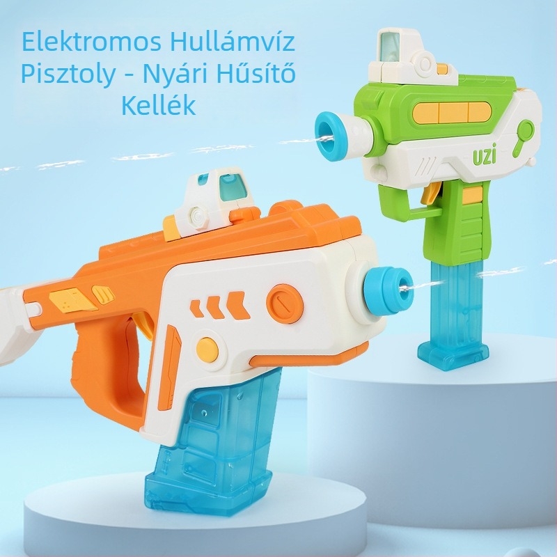 Elektromos vízipisztoly nagy nyomással gyerekeknek 4-6 évesek, műanyag kivitel