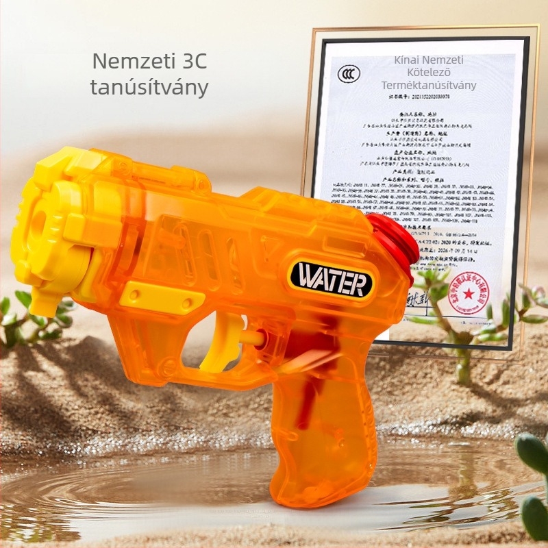 Gyerekeknek szóló vízipisztoly két kimenettel, nyári strandjáték