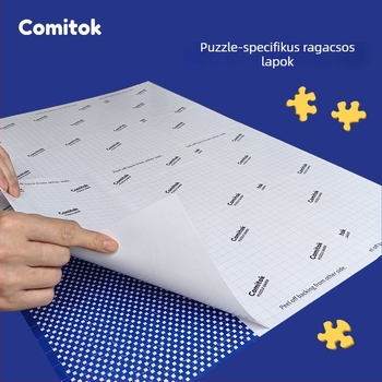 Comitok 1000 darabos puzzle ragasztó hátlappal a rögzítéshez és tároláshoz