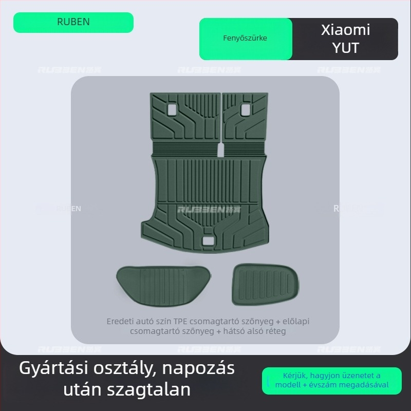 Xiaomi YU7-hez készült TPE hátsó csomagtartó szőnyeg – specifikus az adott járműhöz, félzárt stílus, ötüléses konfigurációhoz igazítva, testreszabott feldolgozás