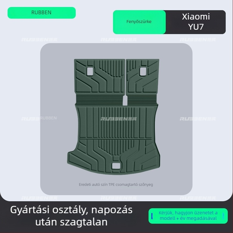 Xiaomi YU7-hez készült TPE hátsó csomagtartó szőnyeg – specifikus az adott járműhöz, félzárt stílus, ötüléses konfigurációhoz igazítva, testreszabott feldolgozás