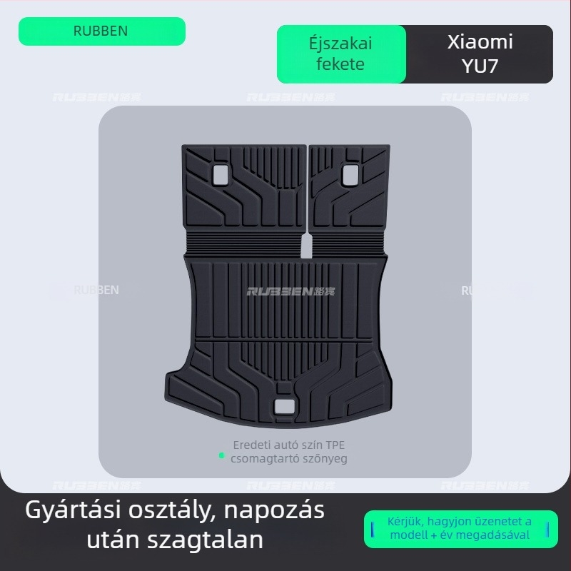 Xiaomi YU7-hez készült TPE hátsó csomagtartó szőnyeg – specifikus az adott járműhöz, félzárt stílus, ötüléses konfigurációhoz igazítva, testreszabott feldolgozás