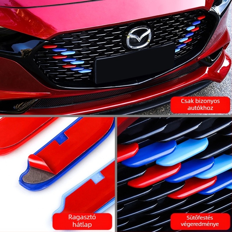 ABS grille dekorációs készlet Mazda 3 2020, 3. generáció - 18 darab, Guangzhou eredetű