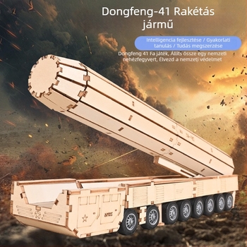 Fából készült 3D puzzle – DIY készlet, 7–14 éveseknek, közepes nehézség