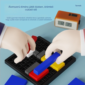 3D paneles puzzle gyerekeknek, ABS anyag, 7–14 éveseknek, OEM logó, színes dobozos csomagolás