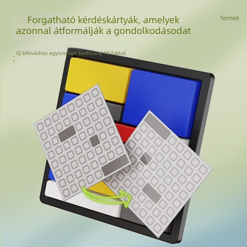 3D paneles puzzle gyerekeknek, ABS anyag, 7–14 éveseknek, OEM logó, színes dobozos csomagolás