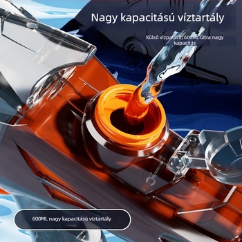 Elektromos cápa vízipisztoly gyerekeknek – automatikus kilövés, nagy kapacitás, fényhatások