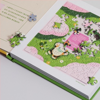 Rajzoló puzzle könyv, sík papír puzzle, 6×120 darab, DIY, 7–14 éveseknek