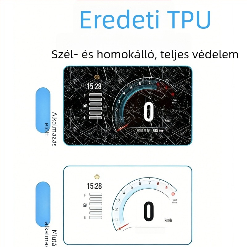 LISM motorkerékpár műszerfal védőmatrica – Modell 150X 26, por- și kopásálló, testreszabható