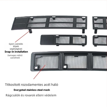 JETOUR Zongheng G700 radiátorrács rovarháló, közepes háló, anyag: ABS + 304 acél, termékszám 26FCBT7
