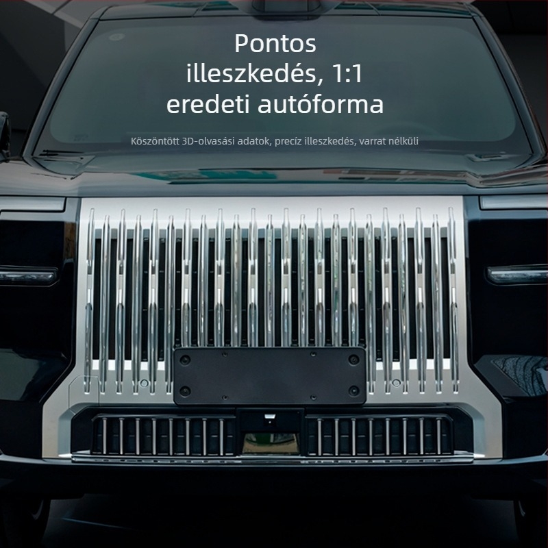 Zeekr 9X-hez illeszkedő rovarvédő fedél az első hűtőmaszkhoz és a víztartályhoz, csattos rögzítés – ABS, 2 mm nyílás, 3–5 éves élettartam
