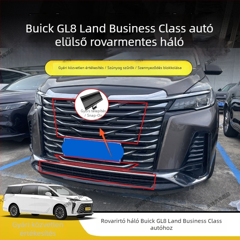 ABS anyagú szúnyogháló Buick GL8-hoz, csattos felszerelés, porvédett