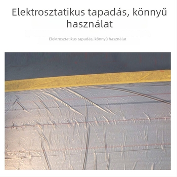 PE Egyszer használatos porvédő maszkoló film – Műanyag alap, Magas viszkozitású ragasztó, Erős átláthatóság, otthoni, dekorációs és autójavítási felhasználás