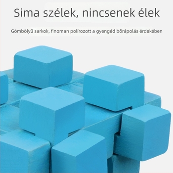 Hat-in-One Fém Kilenc Körös Fejtörő Játék – 7–14 éveseknek, Kinyitható