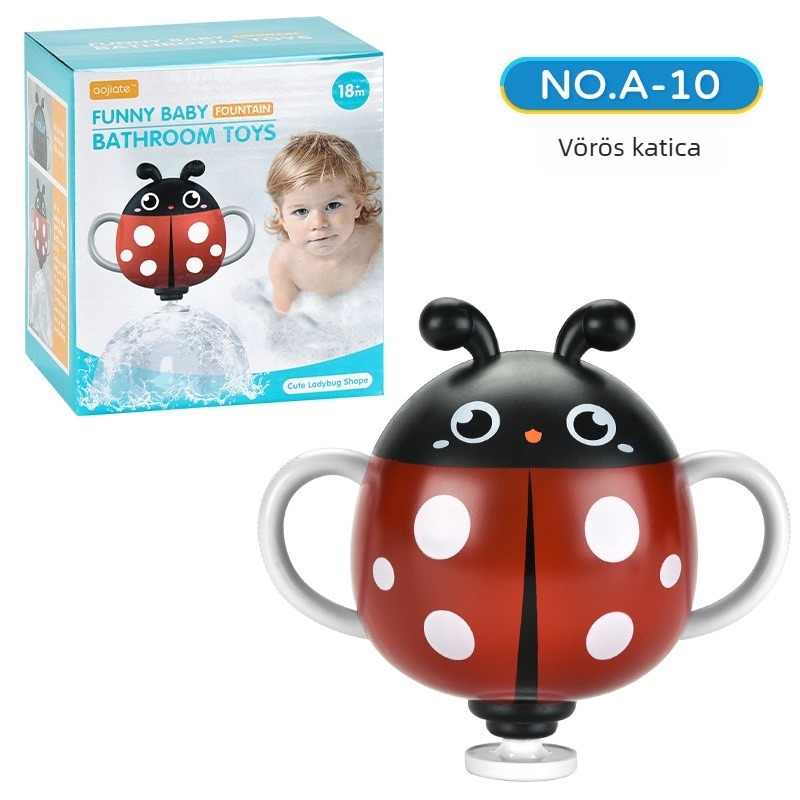 Fürdőjátékok babáknak – Bee és Ladybug, ABS anyag, AOJIATE TOYS, 3C tanúsítvány (2023152202046185), 0-3 évesek