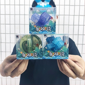 Luban Lock Kongming puzzle készlet – kreatív összeszerelés/szétszerelés oktató játék gyerekeknek 4–6 éveseknek. Modell Ali-842240406159