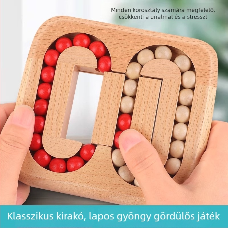 Fából készült Luban záras logikai puzzle – oktató agymunka és stresszoldó játék; anyag: fa; kategória: Luban lock; márka: Danichite; 7–14 éveseknek