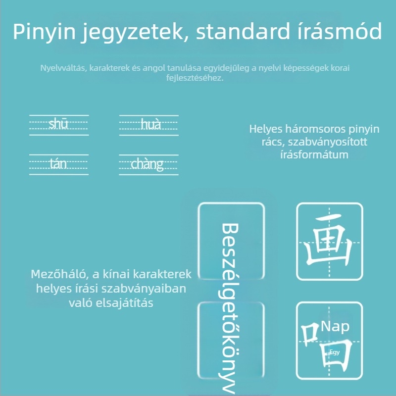 Pontolvasó toll gyerekeknek hangos visszajelzéssel, műanyag test, lítium akkumulátor, 4–6 éveseknek