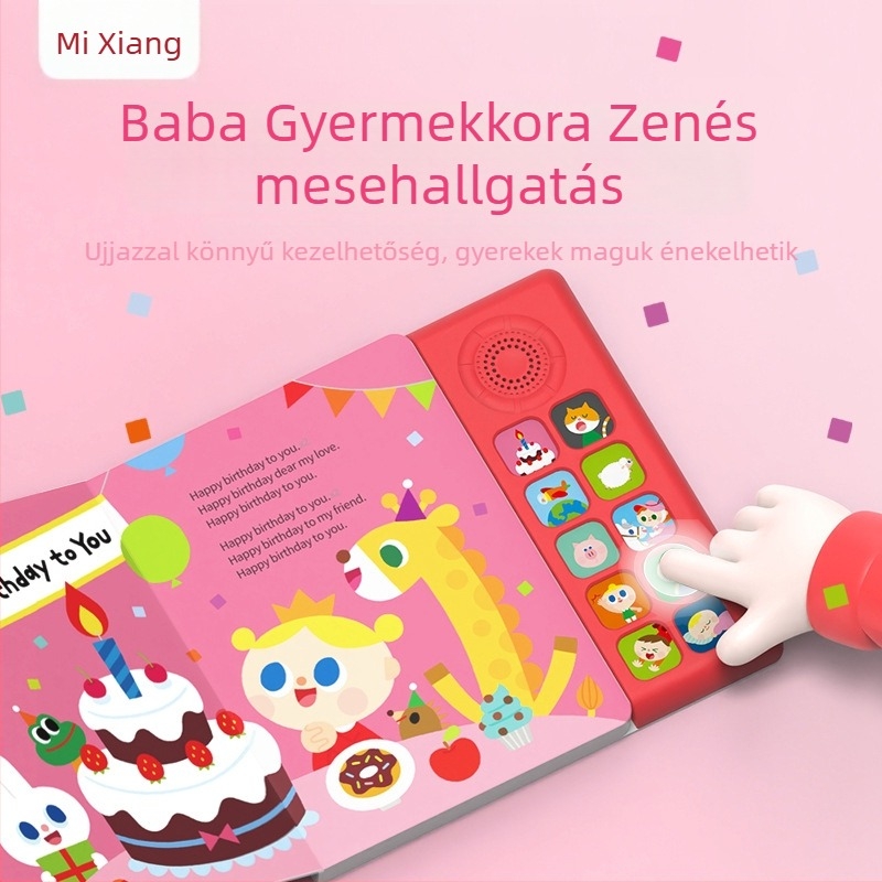 Korai nevelés mesemaszina zenével és beszéddel — ABS anyag, száraz elemű tápegység, 4–6 éveseknek alkalmas, Touch Fox
