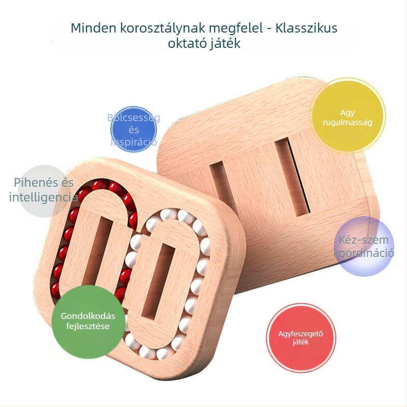 Fából készült Kongming Lock/Luban Lock fejlesztő puzzle 4–6 éves gyermekeknek, OPP csomagolás, LOGO OEM testreszabás