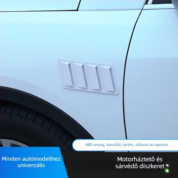 HDELF ABS autómatrica – motorháztető dísz geometriai mintával, ragasztó alapú felrakás