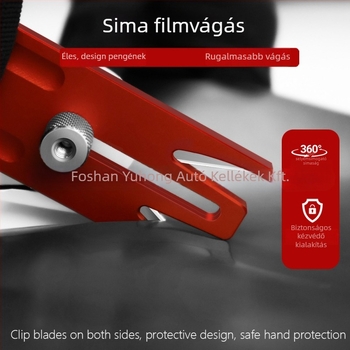 Autófilm vágókés, alumíniumötvözet görgővágó, Coolness Kns – professzionális univerzális kés