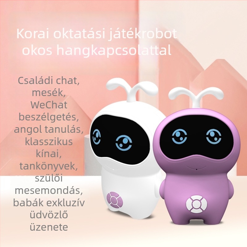 AI-alapú okos robot korai oktatáshoz dialógussal és tanulással - Bluetooth, Wi-Fi, felvétel, beszédfelismerés, mobilalkalmazás