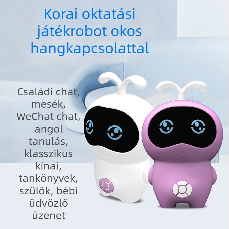 AI-alapú okos robot korai oktatáshoz dialógussal és tanulással - Bluetooth, Wi-Fi, felvétel, beszédfelismerés, mobilalkalmazás