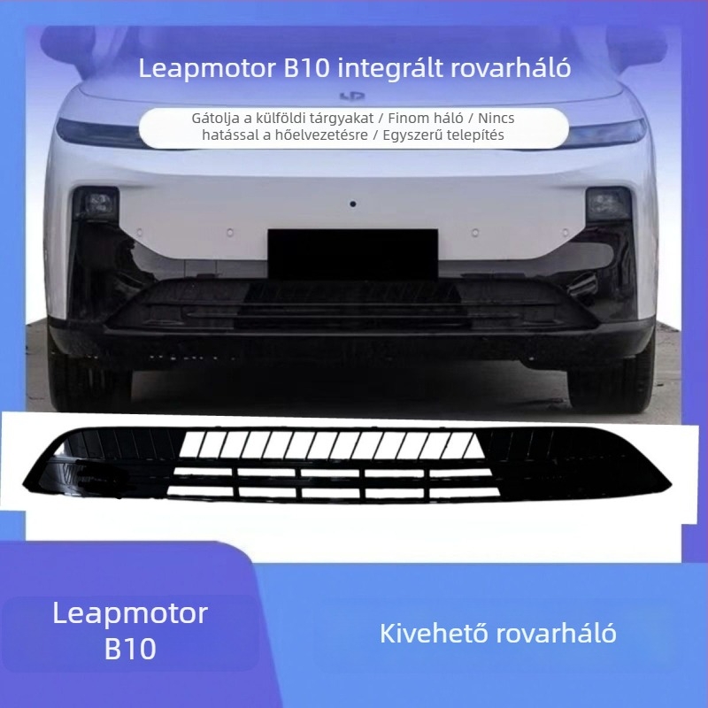 Leapmotor B10 rovarháló a levegő-beömlő nyílás védelmére, víztartály védelem, gyors csattal történő felszerelés