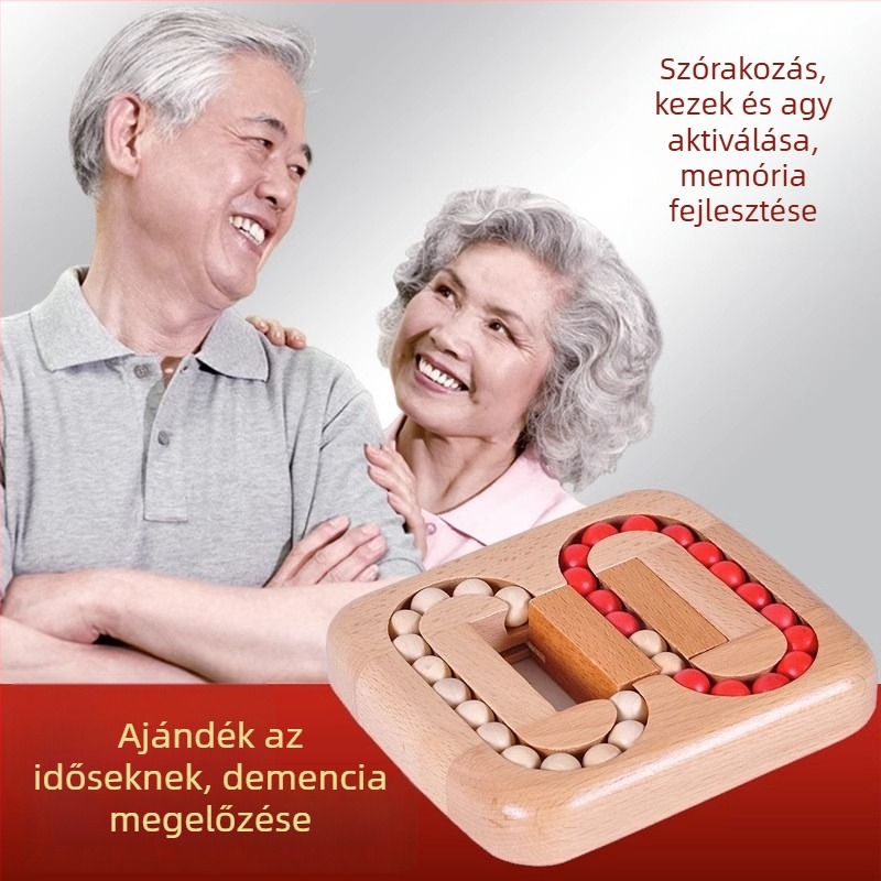 Fából készült puzzle-szórakoztató játék idős korosztálynak — Daotoys/Beat Fun, logó OEM testreszabás