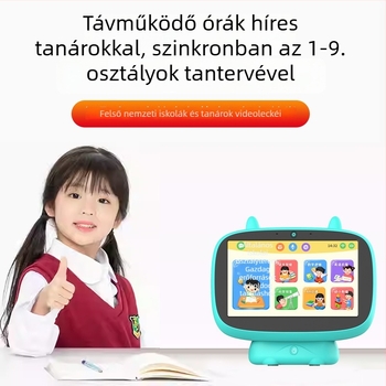 Korai oktatási robot intelligens hangfelismeréssel, 8 GB memória, LCD kijelző, újratölthető lítium akkumulátor és mobilalkalmazás-kompatibilitás
