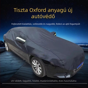Oxford anyagú autófedél, univerzális illeszkedés, napvédelem és hőszigetelés, testreszabható