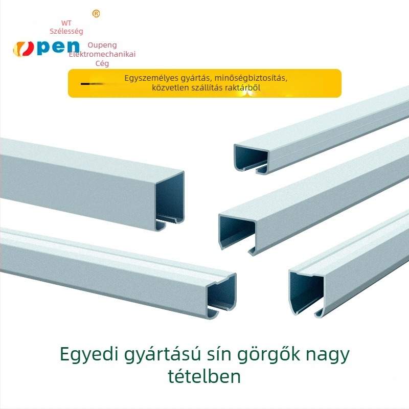 Csúszóajtó hardver: acélszerkezet, galvanizált felület, modern minimalista stílus; Specifikációk: G1, G2, G3, G4-A, G4-B, B-1