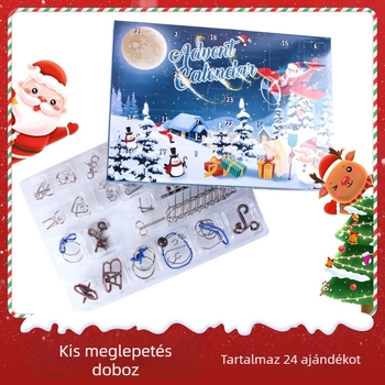 Fém kilenckapcsos puzzlezár – Wisdom Wheel, fejtörő 7–14 éveseknek.