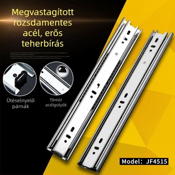 JF4515 golyóscsapágyas fiókcsúszka, három rész, csendes