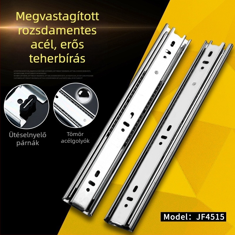 JF4515 golyóscsapágyas fiókcsúszka, három rész, csendes