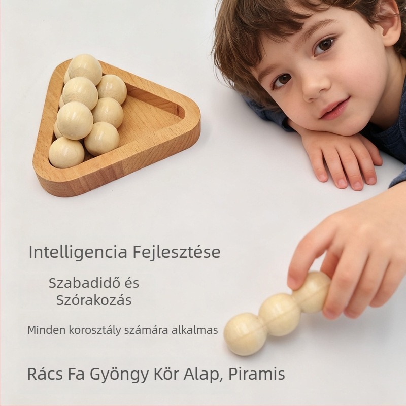 Kongming zár – fa puzzle játék, oktatási célú, 7–14 éveseknek, testreszabott minták