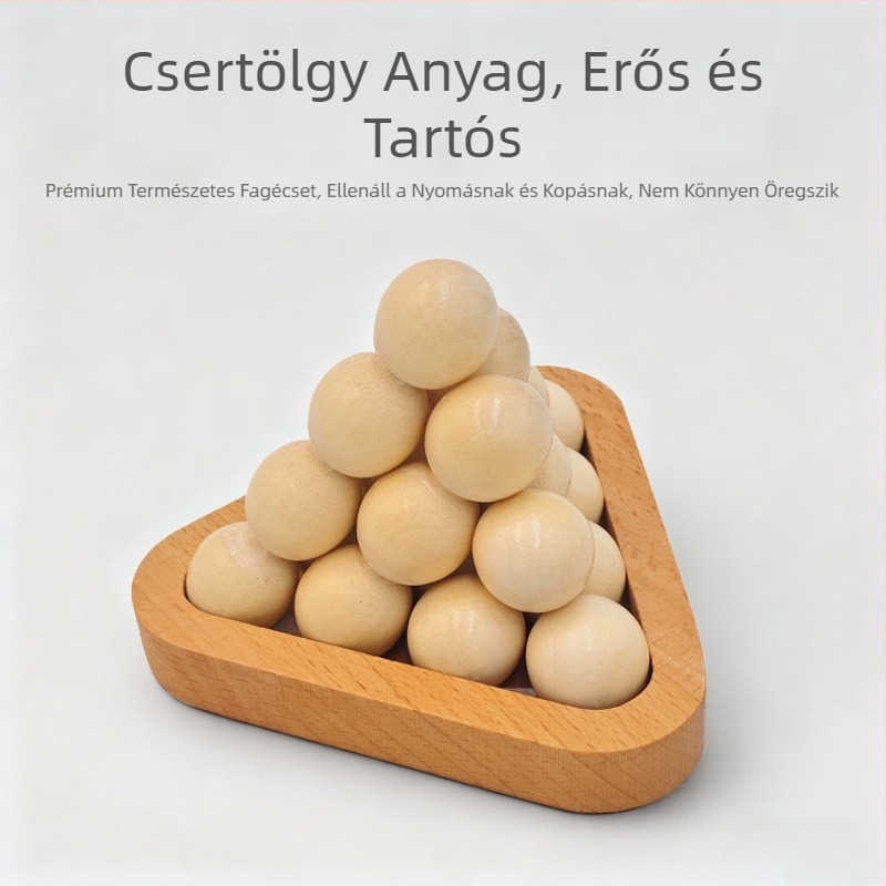 Kongming zár – fa puzzle játék, oktatási célú, 7–14 éveseknek, testreszabott minták