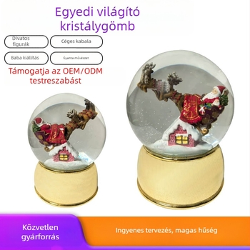 Mikulás gyanta kristálygömb — márka Create Prosperity, kategória: kristálygömb, anyag: gyanta, csomagolás: szabványos