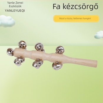 Fából készült kézi harang 13 haranggal – Orff oktatáshoz, gyerekeknek, óvodai előadásokhoz