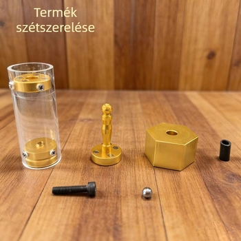 Alumínium Houdini-logikai puzzle: nyitás és szétszerelés, kilenc láncszemű