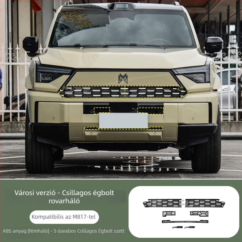 ABS rovarvédő elülfő- és középső grilleháló Dongfeng M817 – hűtővédő – Yulang