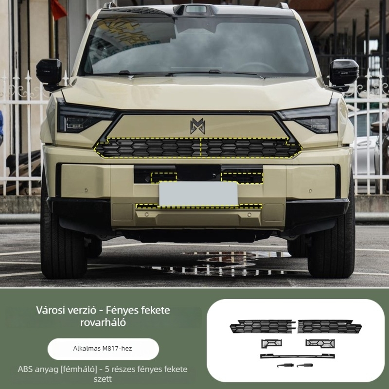 ABS rovarvédő elülfő- és középső grilleháló Dongfeng M817 – hűtővédő – Yulang