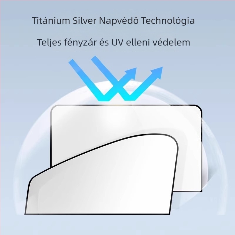 Autó napvédő előre és hátra szélvédőkhöz, mágneses rögzítés, titán ezüst anyag, logó nyomás elérhető