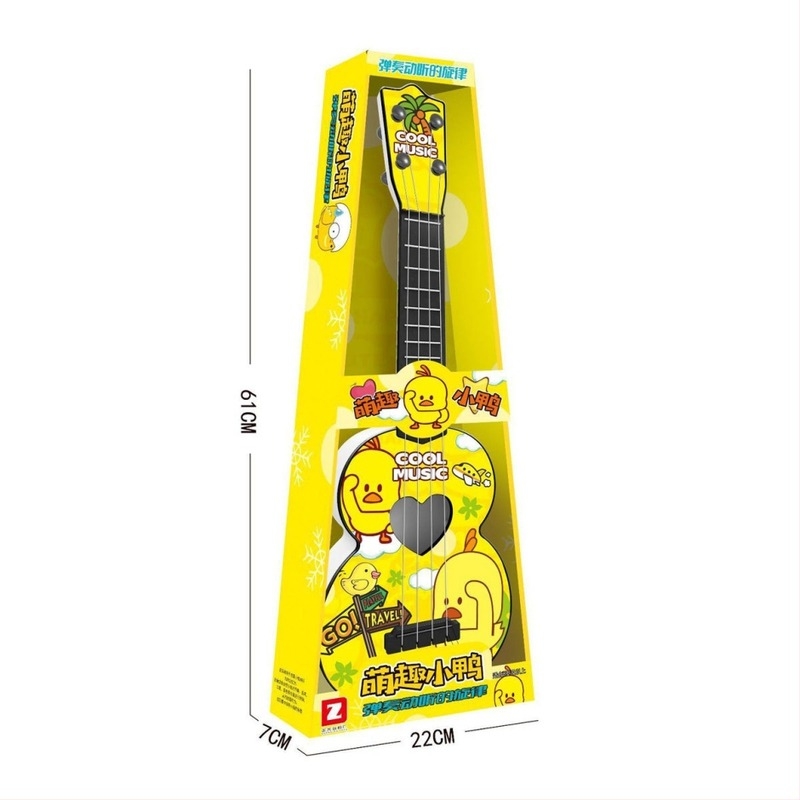 Gyerekeknek szánt kacsás ukulele-játék – műanyagból, Chenghai, Guangdong eredetű, 7–14 évesek számára