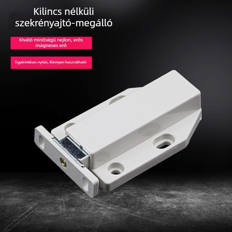 Hosszított kivitelű erős mágneses szekrényzár, érintéses működéssel, üvegajtókhoz (kétajtós)