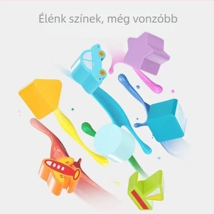 Műanyag kézi ütőhangszer gyerekeknek 4–6 éveseknek, nyolc tónusú, multifunkciós játékautó, interaktív oktató játék